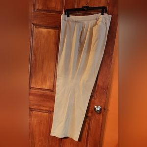 Beige trouser pants